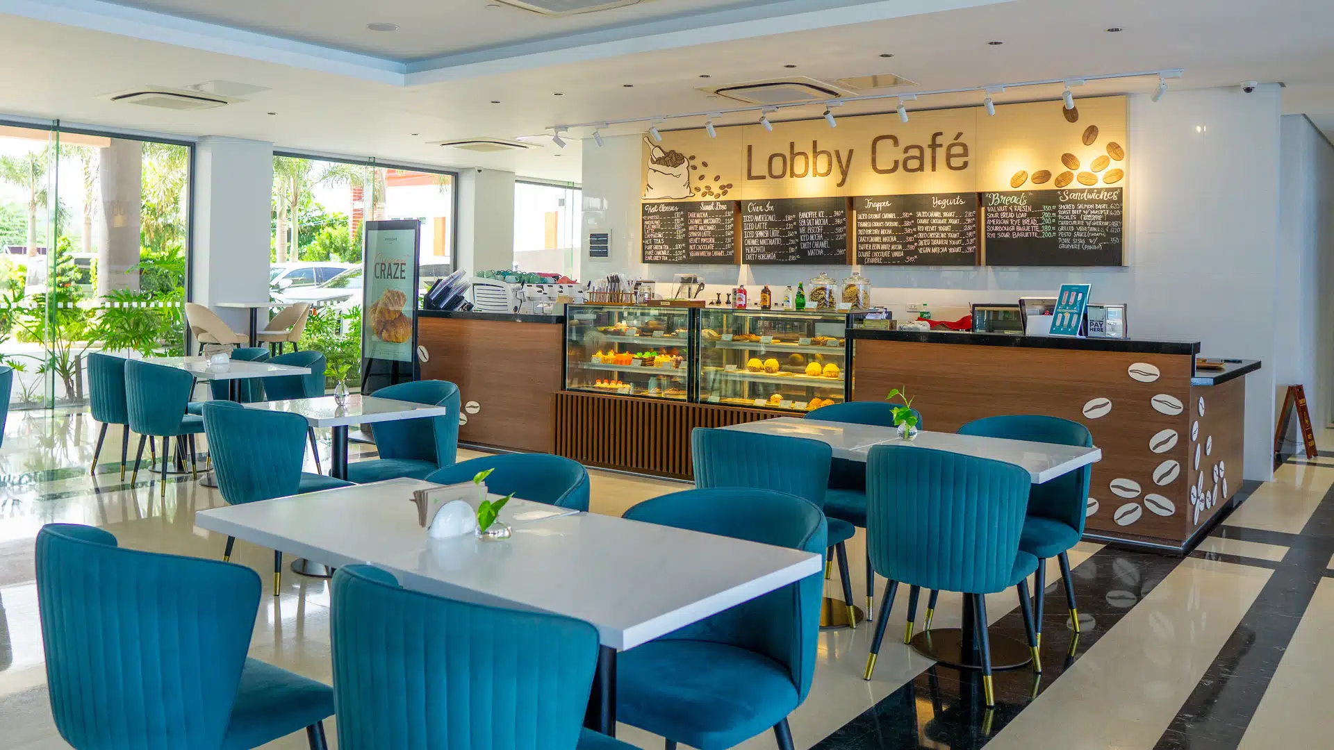Lobby Cafe Counter And Seating