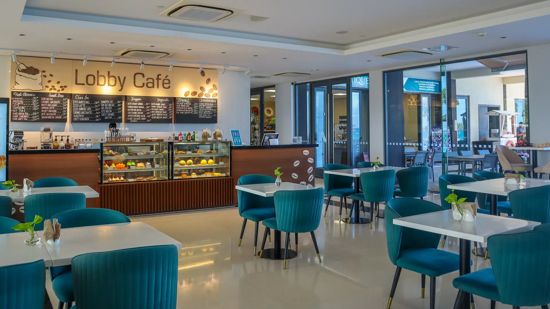 Lobby cafe interior